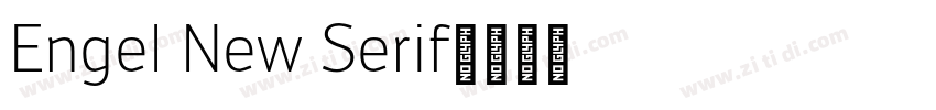 Engel New Serif字体转换